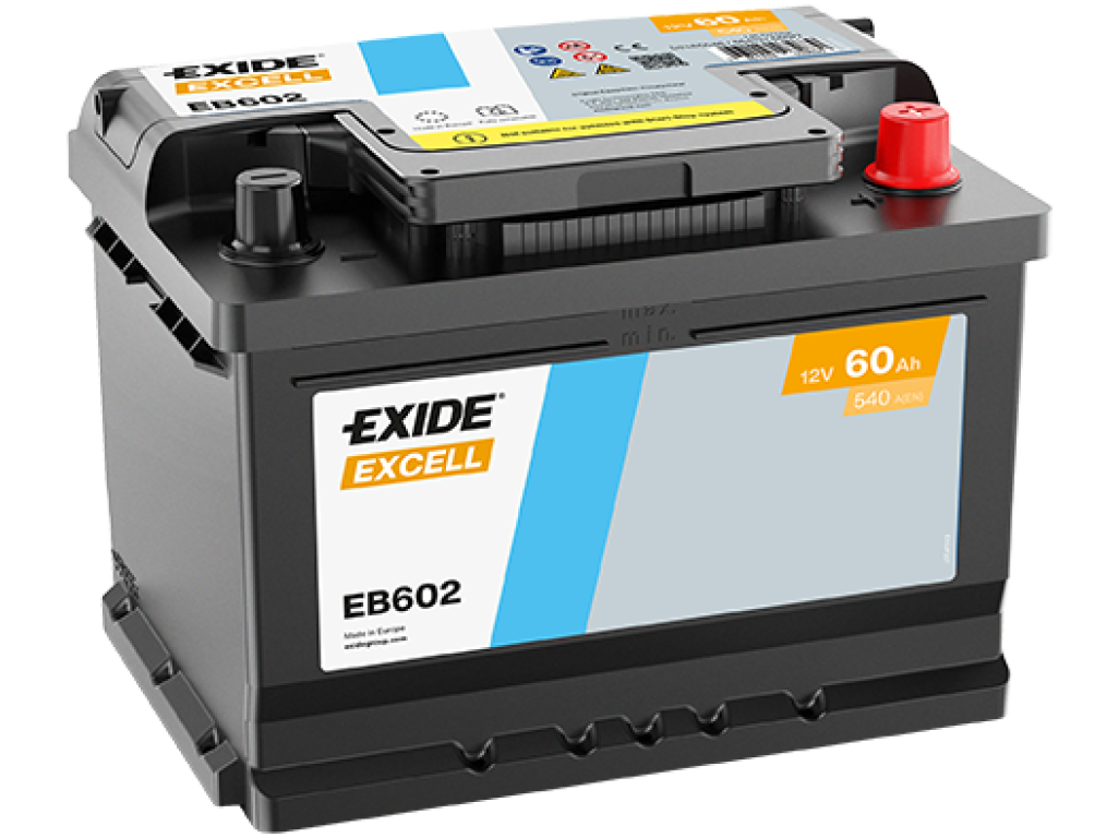 EXIDE Excell 12V 60Ah  EB 602